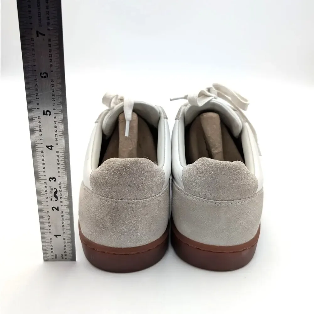 Vince Noel Low Top Sneaker Shoes Lace-Up Round Toe Men's White Size US8M EU41